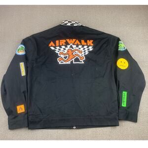 Airwalk‎ x Forever 21 Men's S Skater Jacket Checkered Color with Graphic Patches